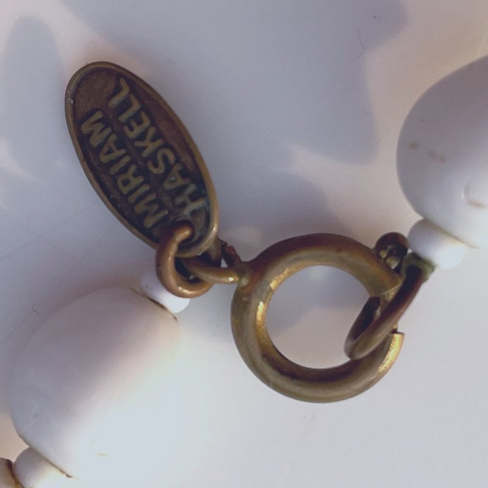 Miriam Haskell Porcelain Bead Necklace